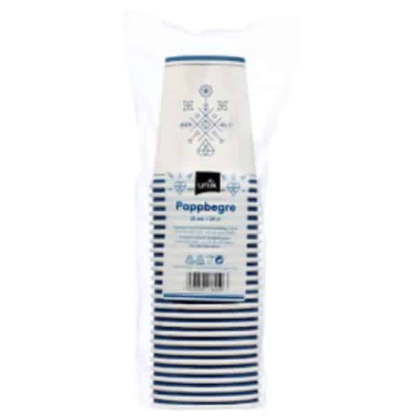 Pappbeger caffe latte 25cl 25stk Unik