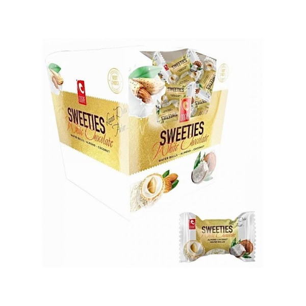 Doriva oddie sweeties white choco.w/alm 360g box