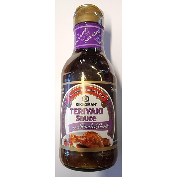 Kikkoman Teriyaki saus med ristet hvitløk 250ml