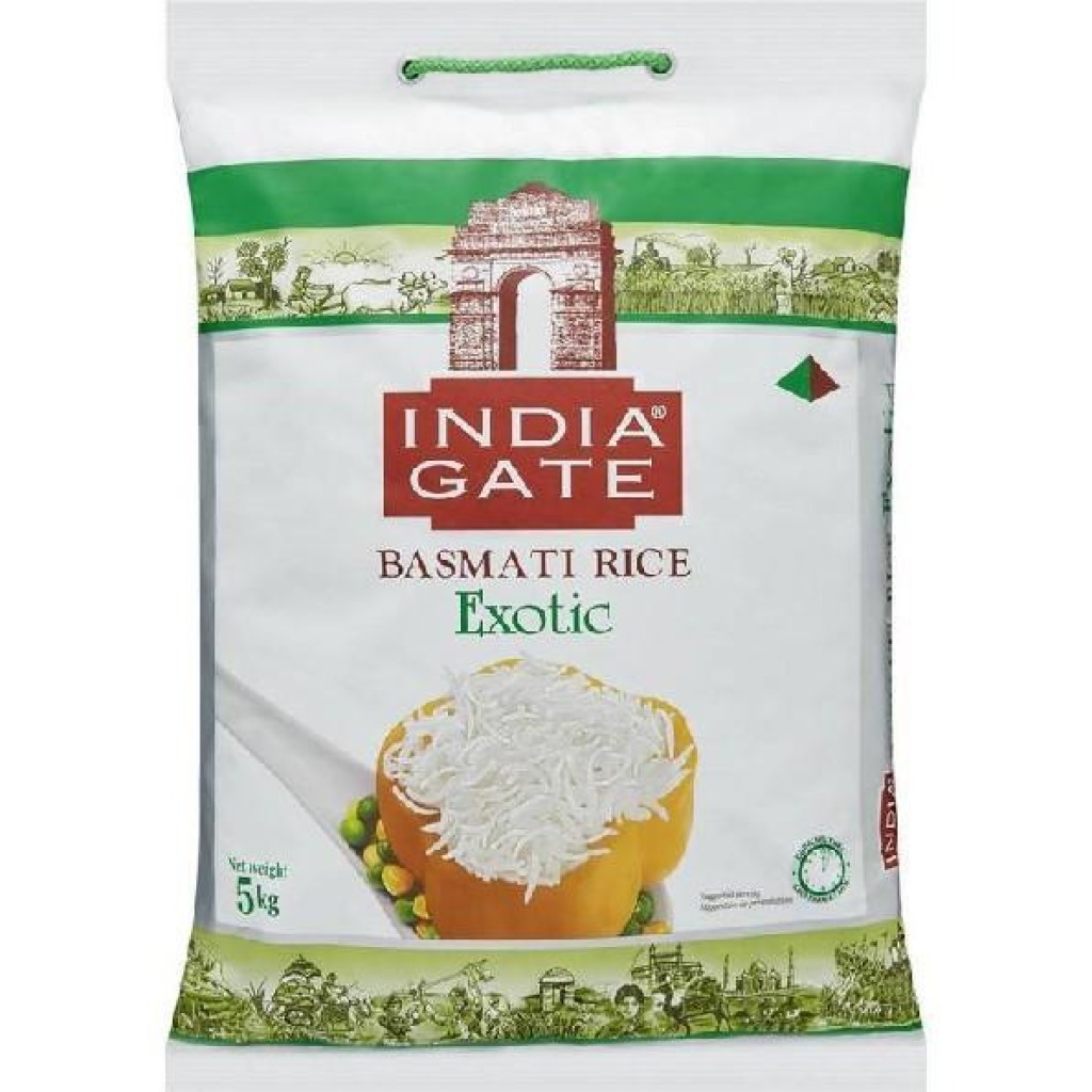 India gate exotic basmati rice 5kg Velkommen til Dagligvare på nett