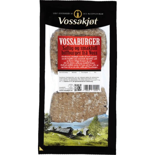 Vossaburger 280g Vossakjøt