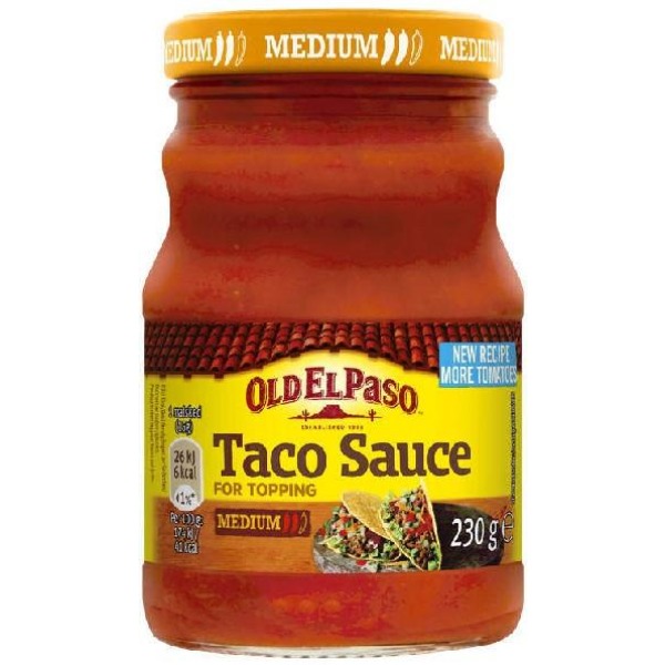 Taco sauce medium 230g Old el paso