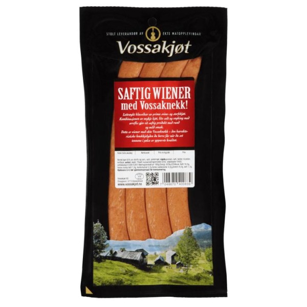 Wienerpølse 280g Vossakjøt