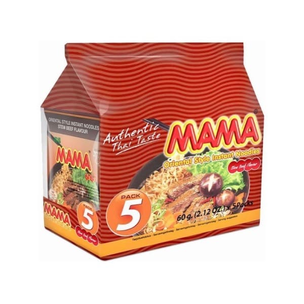Mama 5 pakk nudler biff m/risolje 60g x 5