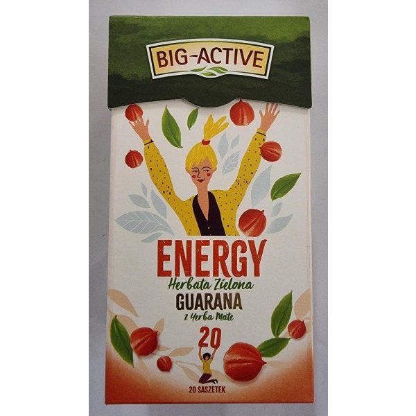 Big Active Grønn te med guarana «Energy» (1,5g x 20stk)