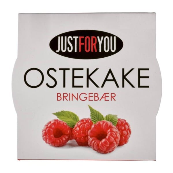 Ostekake i Glass Bringebær 80g Justforyou