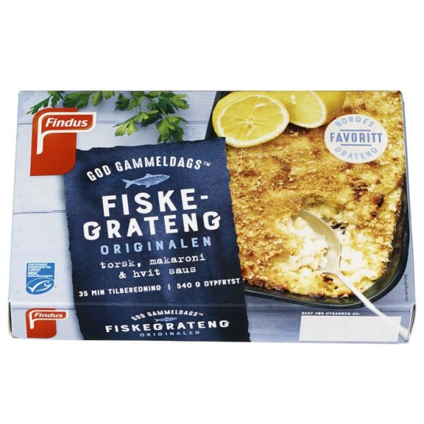 Fiskegrateng god gammeldags 540g Findus