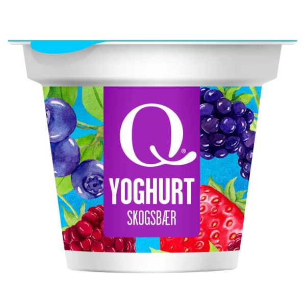 Yoghurt skogsbær 125g Q