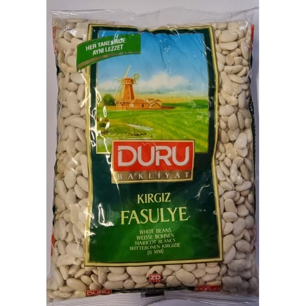 Duru 1kg Hvite Bønner 8mm