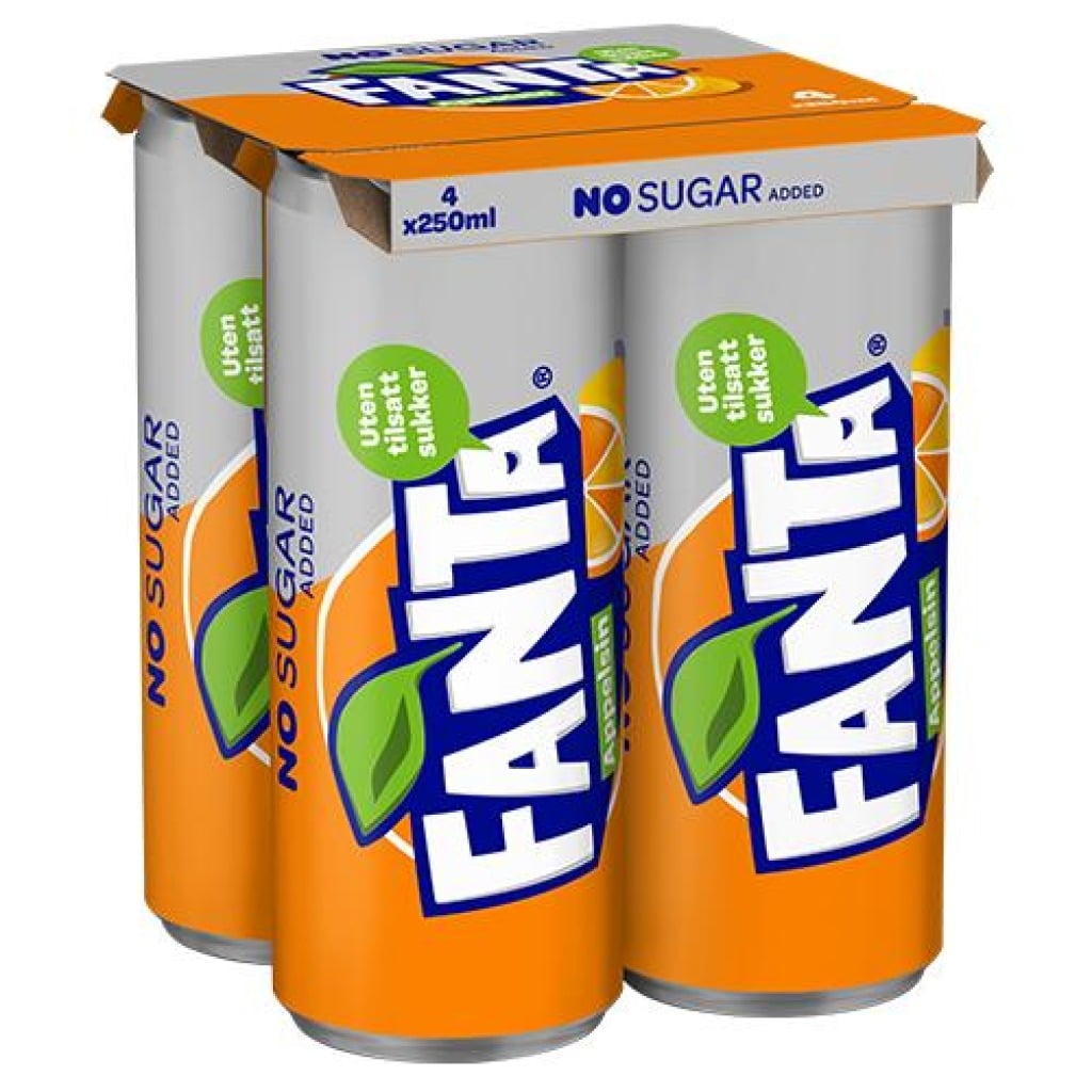 Fanta Appelsin 250ml boks 4pk - Velkommen til Dagligvare på nett ...