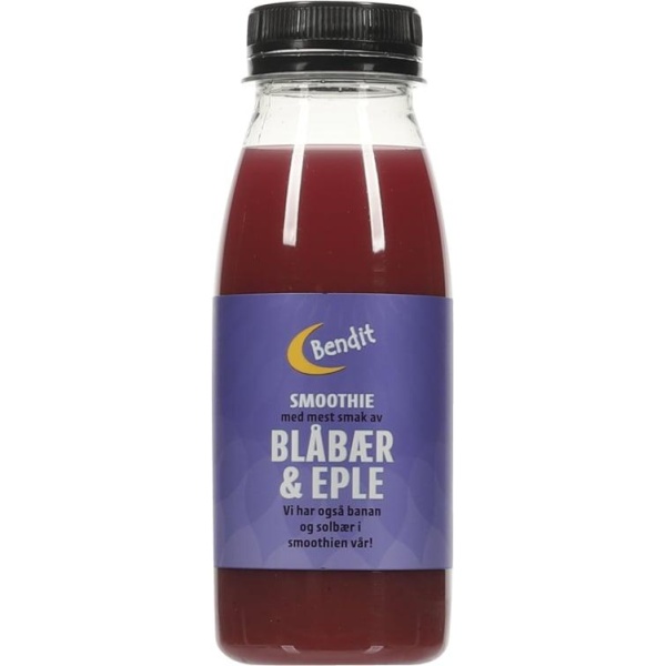 Smoothie Blåbær&Eple 250ml Bendit