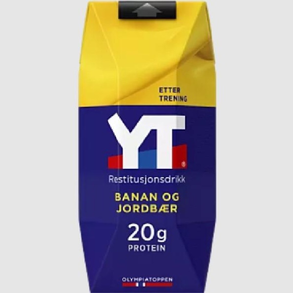 YT Restitusjonsdrikk Banan/jordbær 330ml