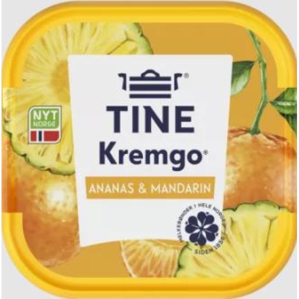 TINE Kremgo Ananas & mandarin 125g