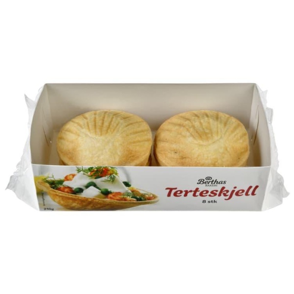 Terteskjell 8stk 210g Berthas