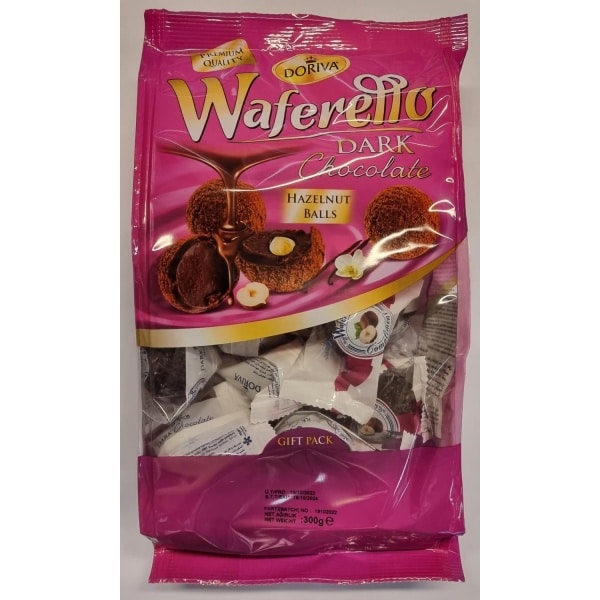 Doriva waferello dark choco balls hazelnut 300g