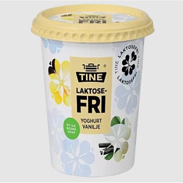 TINE Laktosefri Yoghurt Vanilje 500g