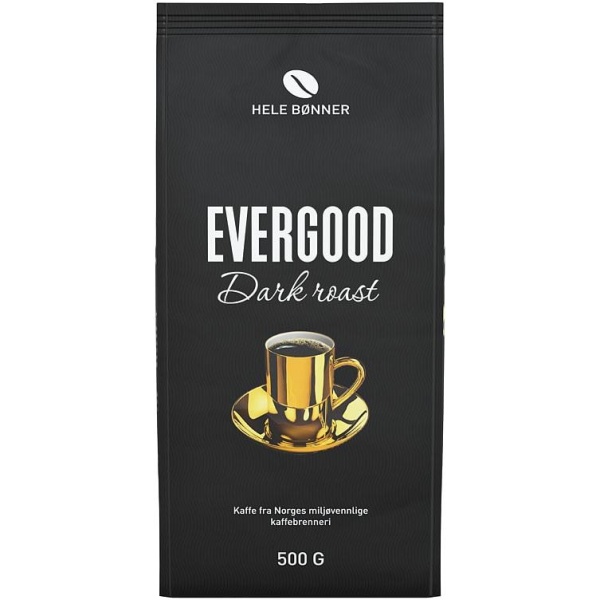 Evergood Dark Roast Hele Bønner 500g