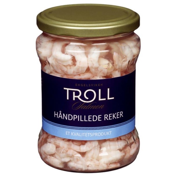 Reker i Lake Håndpillede 500g Troll