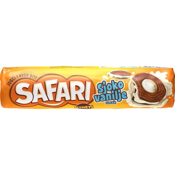 Safari Kjeks Sjokovanilje 205g