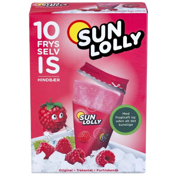 Sun Lolly Raspberry 10stk