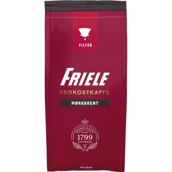 Friele Frokostkaffe Mørkbrent Filtermalt 250g