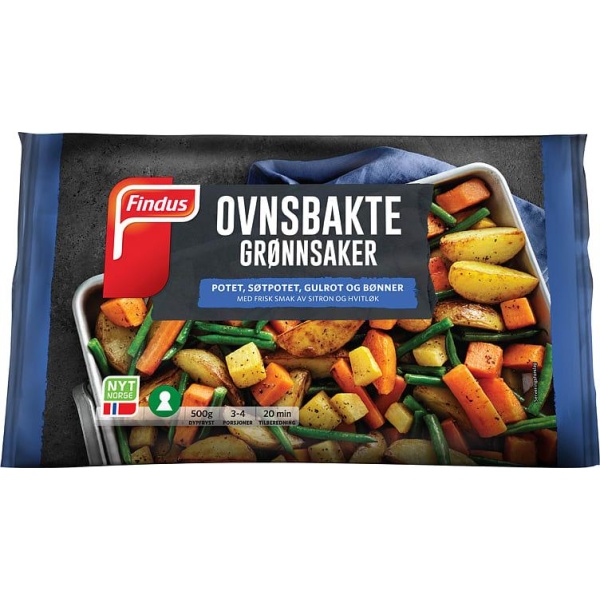Ovnsbakte Grønnsaker 500g Findus
