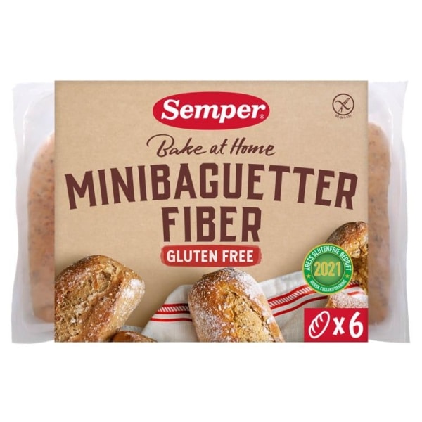 Minibaguetter Fiber Gluten Free 300g Semper
