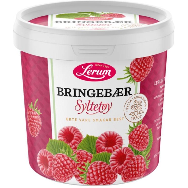 Bringebærsyltetøy 1kg Lerum