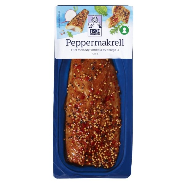 Peppermakrell Varmrøkt 100g Fiskemannen