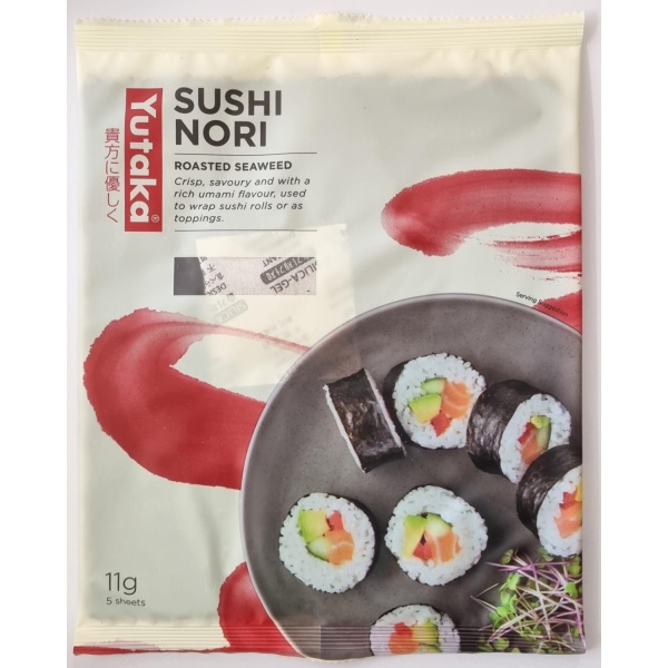 Yutaka sushi nori roasted seaweed 11g