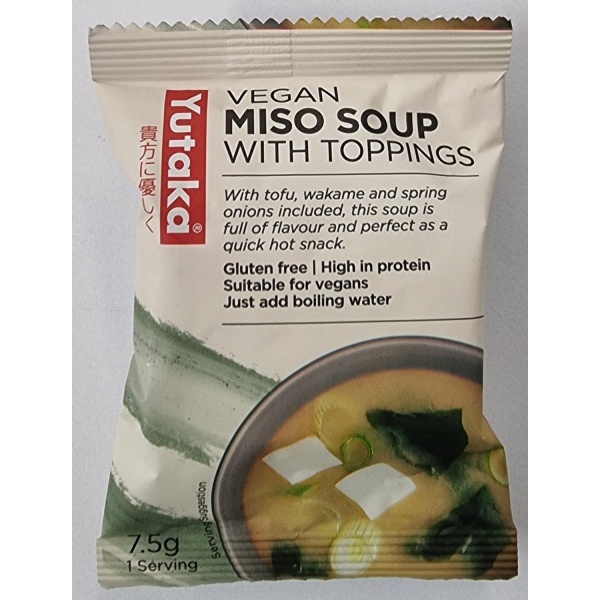 Yutaka vegan miso soup with toppings 7,5g