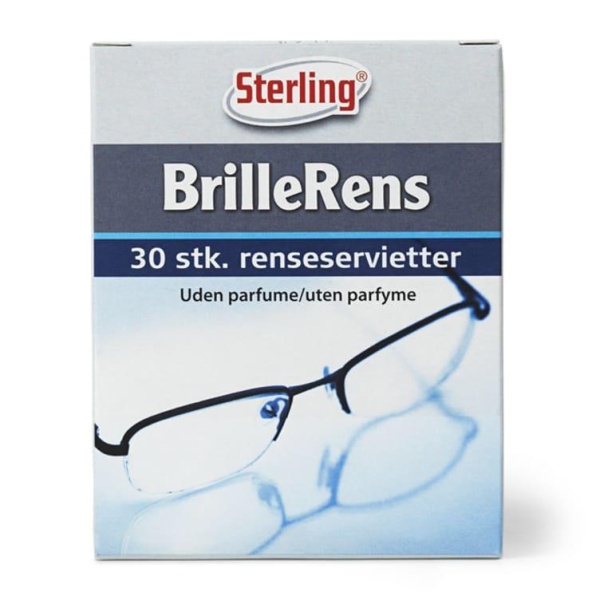 Brillerensservietter 30stk Sterling