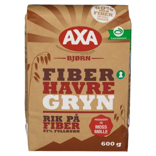 Fiberhavregryn 600g Axa