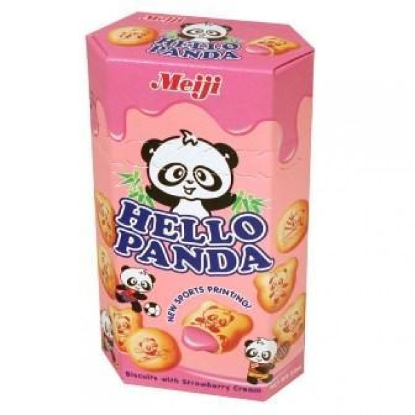 Hello panda jordbær 50g