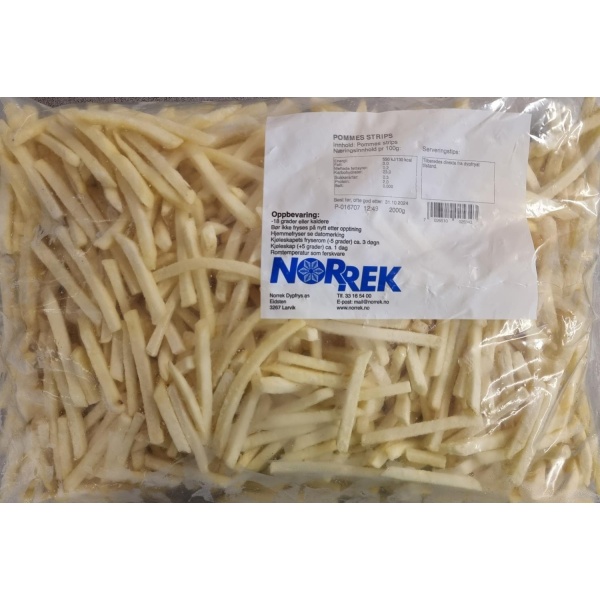 Pommes strips 2kg Norrek