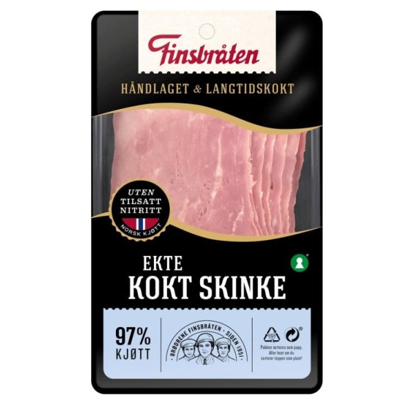 Ekte Kokt Skinke Skivet 100g Finsbråten