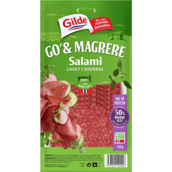 Salami Skivet 130g Go&Mager