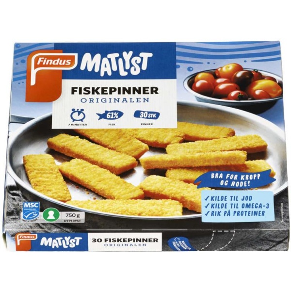 Fiskepinner 30stk 750g Findus