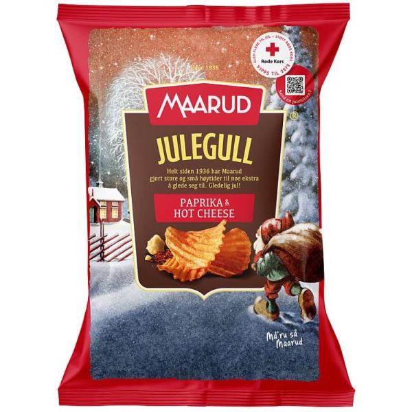 Julegull Paprika&Hot Cheese 250g Maarud