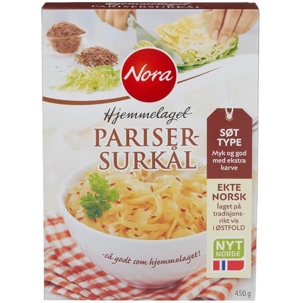 Parisersurkål Hjemmelaget 450g Nora