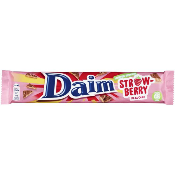 Daim Dobbel Jordbær 56g Ltd Freia