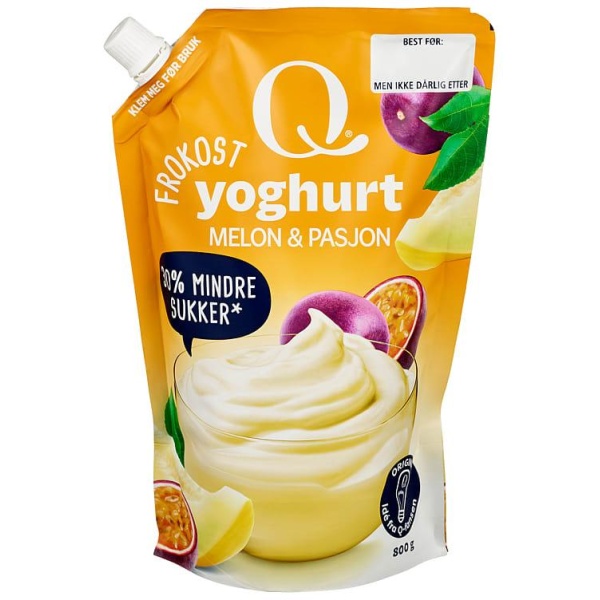 Frokostyoghurt Melon/Pasjon 800g Q