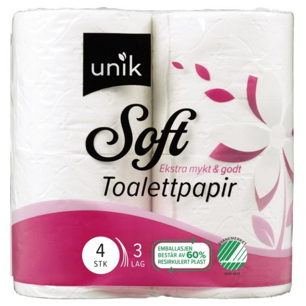 Toalettpapir Soft 4Rl Unik