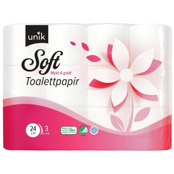 Toalettpapir Soft 24Rl Unik