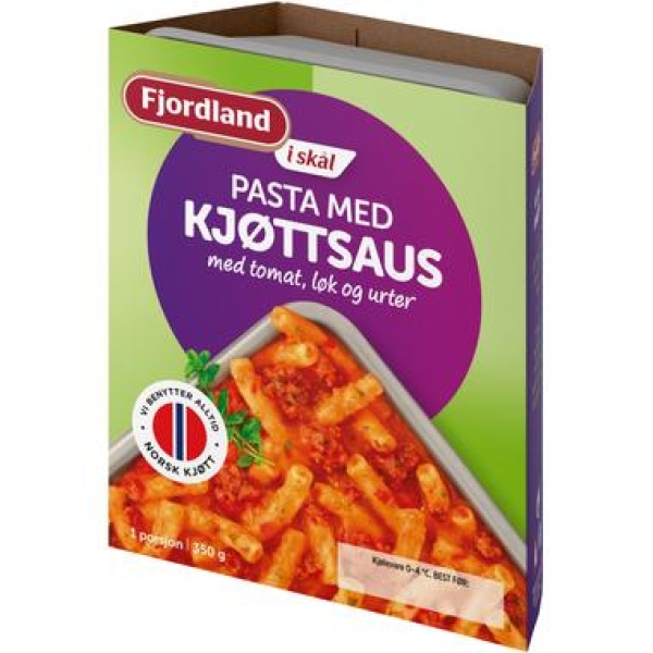 Fjordland Skål Pasta med kjøttsaus 350 g