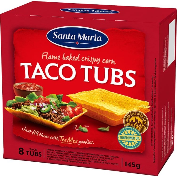 Taco Tubs 8stk 145g St.Maria