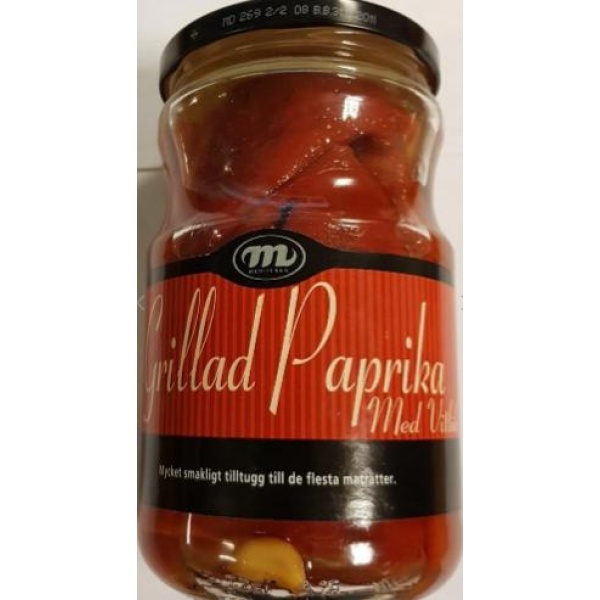 Paprika ovnsgrillet m/hvitløk 670g