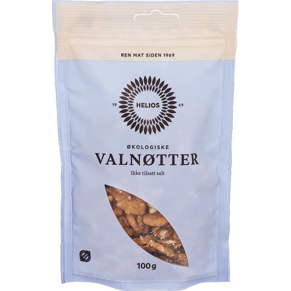 Valnøtter 100g Økologisk Helios