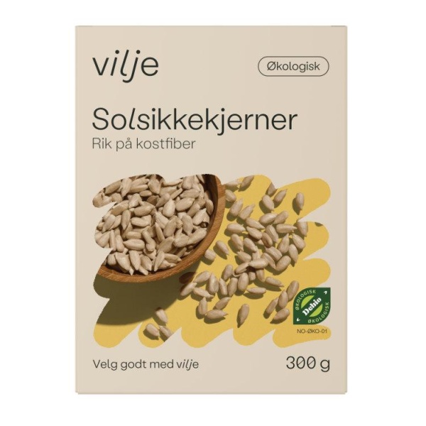 Solsikkekjerner Økologisk 300g Vilje