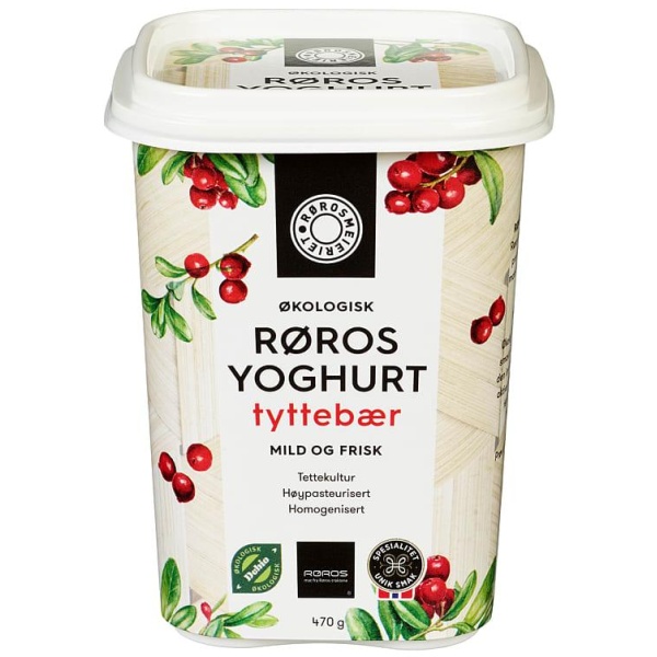 Røros Yoghurt Tyttebær Økologisk 470g